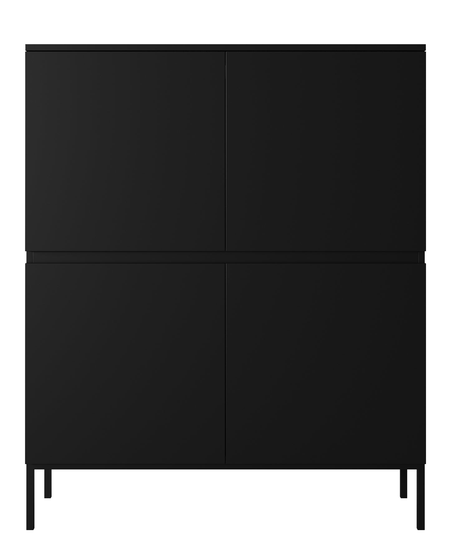 Kumode Bommo 100/122/35 cm melns