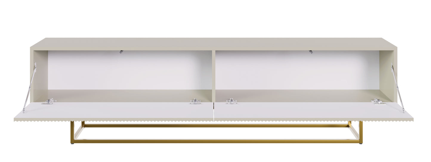 TV skapis Velda 175/46/31 cm bēšs/zelts