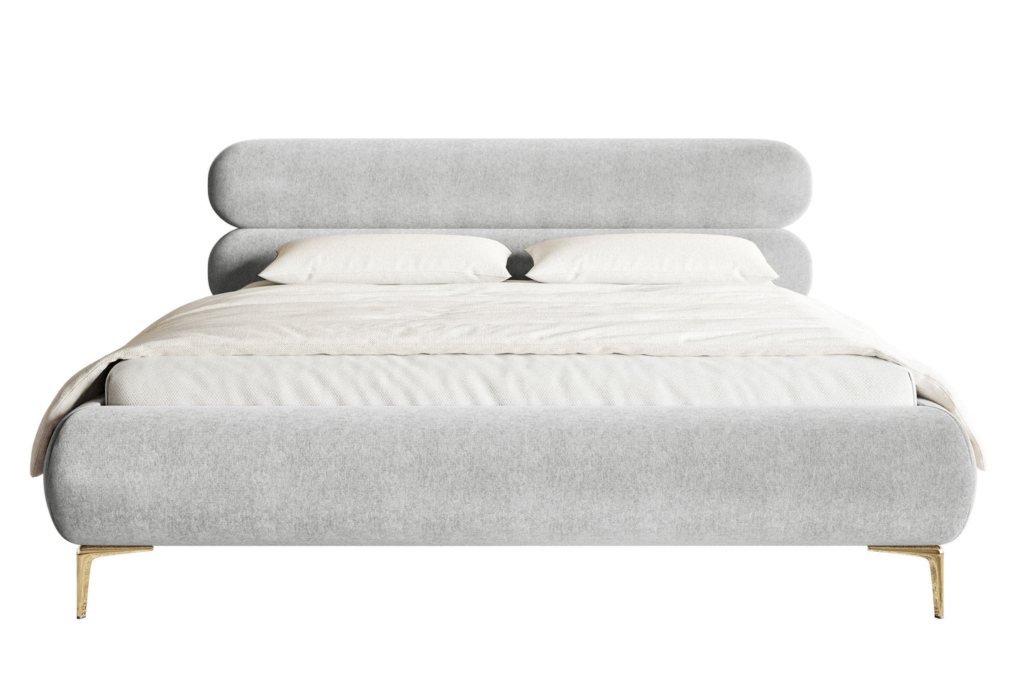 Gulta ar glabātuvi Loure 140/160/180x200 cm Amon 09/zelts kājas - N1 Home