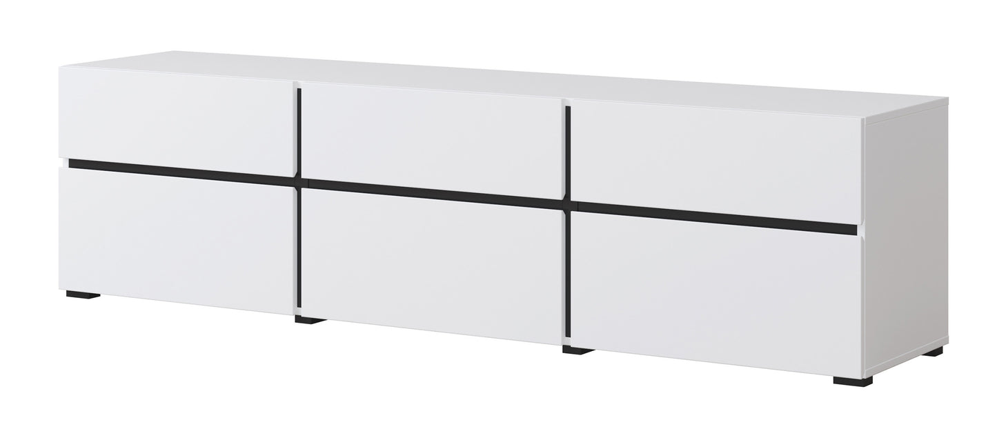 Kumode Kruzat 180/48/40 cm balts