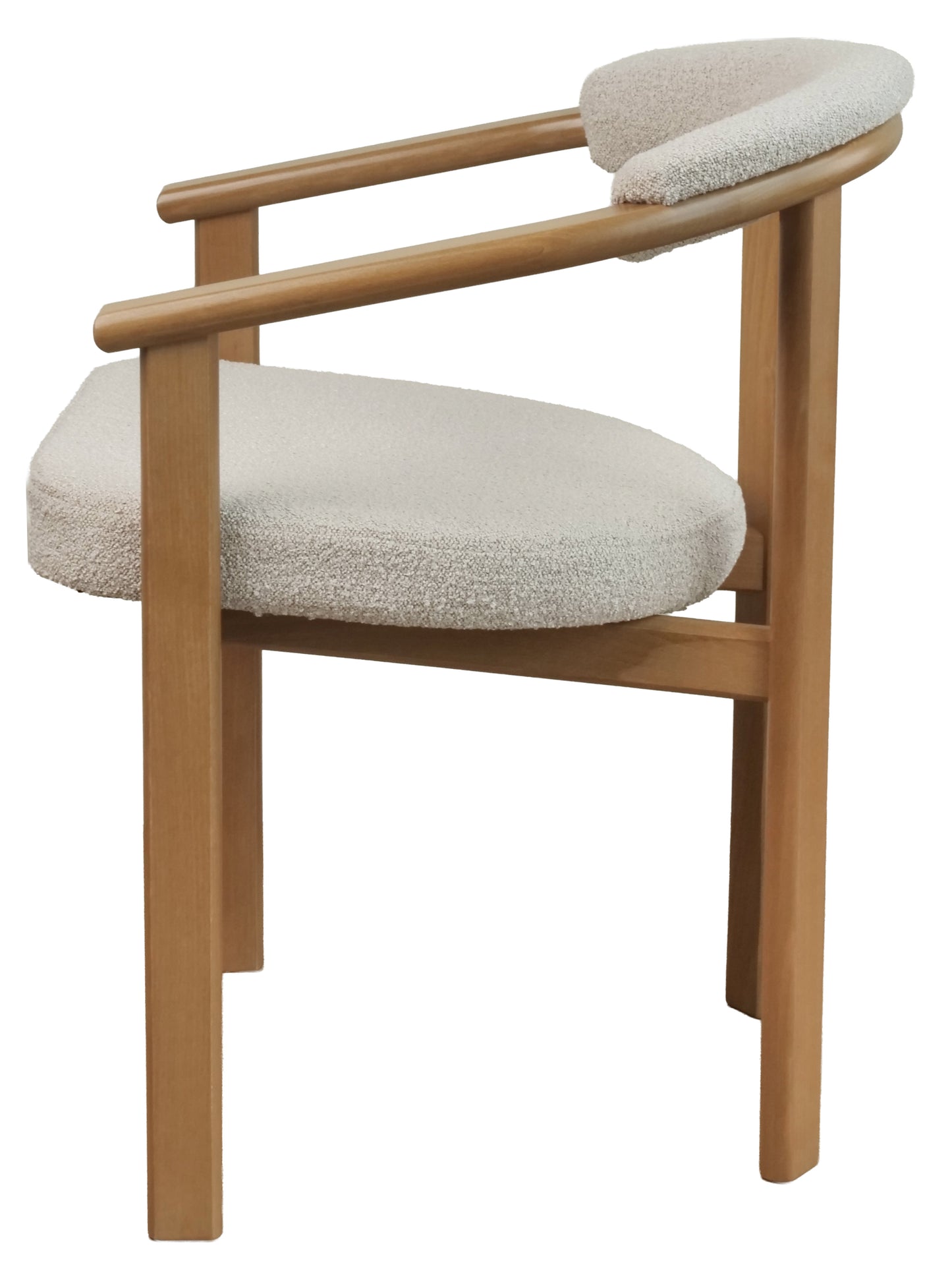 Krēsls Finis 73/56/55 cm eļļots ozols/bēšs buklē - N1 Home