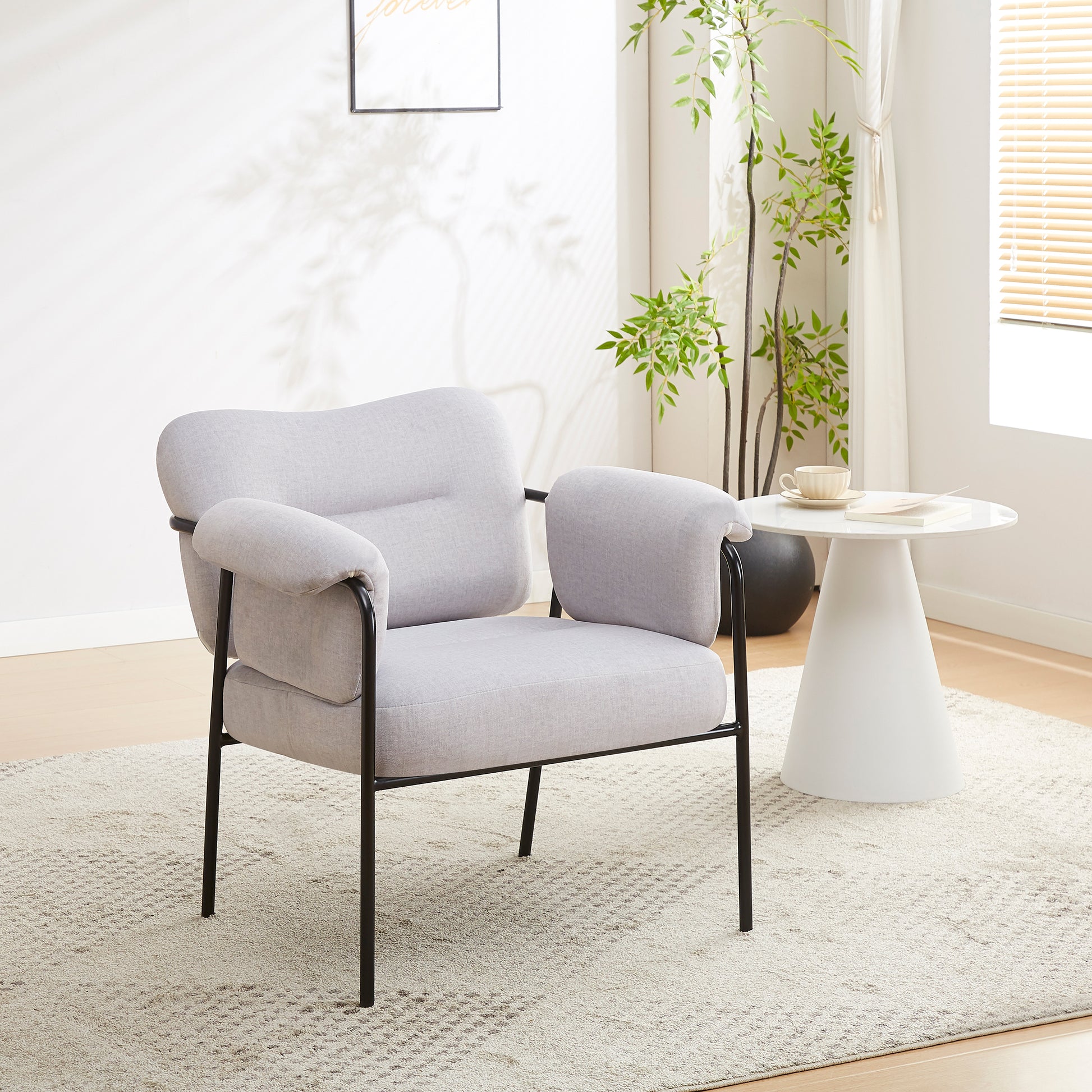 Krēsls Tova 73/78/71 cm gaiši pelēks - N1 Home