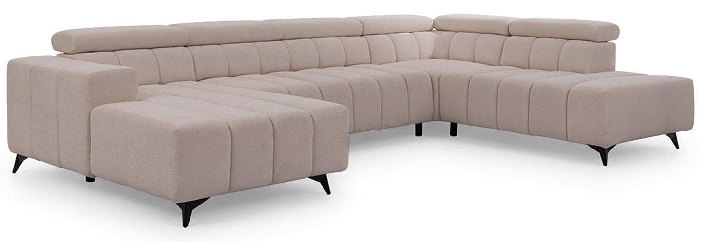 Dīvāns Roggus U 79/356/234 cm Sicuro 50 - N1 Home