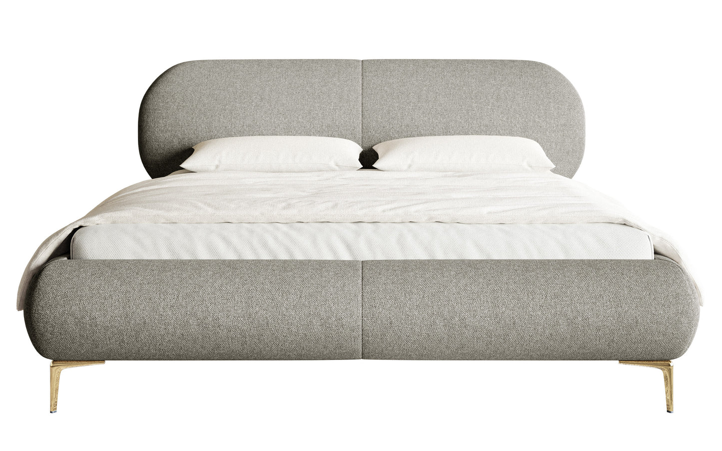 Gulta ar konteineru Valeo 140/160/180x 200 cm Toronto 14 (Lech), zelta kājas - N1 Home