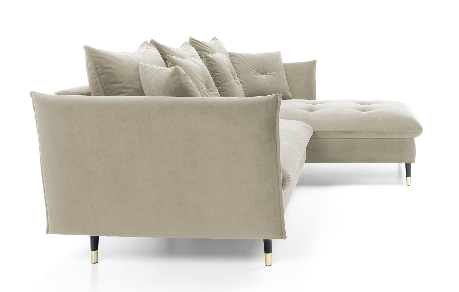 Dīvāns Bazlam 91/258/167 cm Matt Velvet 06 - N1 Home