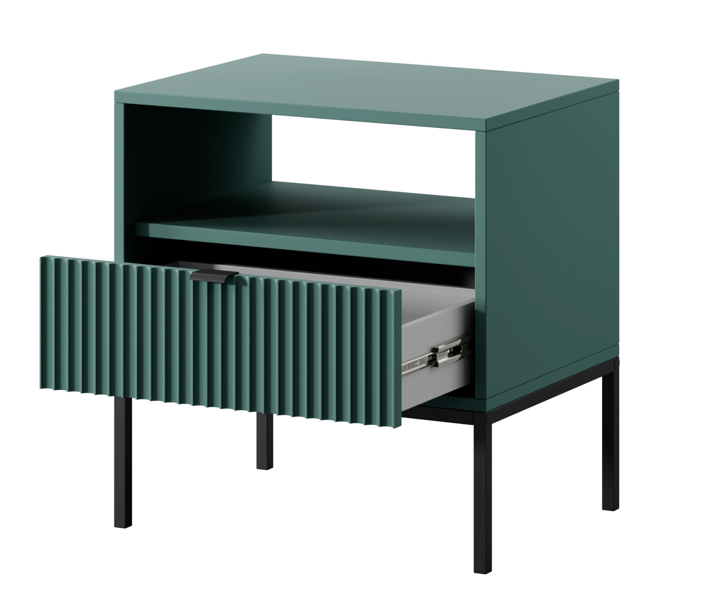 Naktsskapītis NV 54x39x56 cm olīves/melns