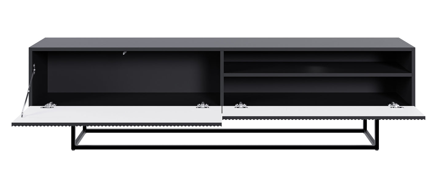 TV skapis Velda A 175/46/31 cm melns/melns