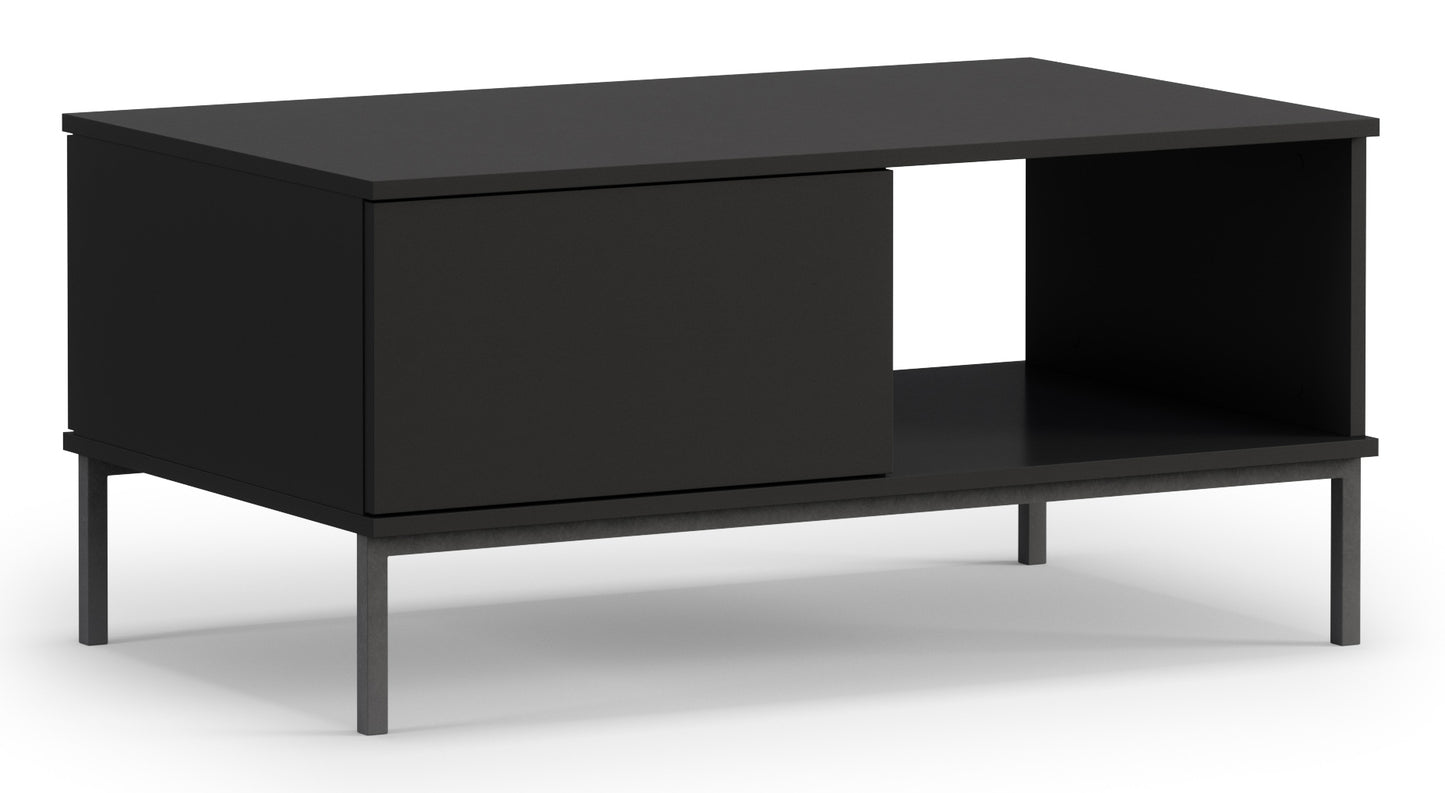 Kafijas galds Polka 47/100/60 cm melns - N1 Home