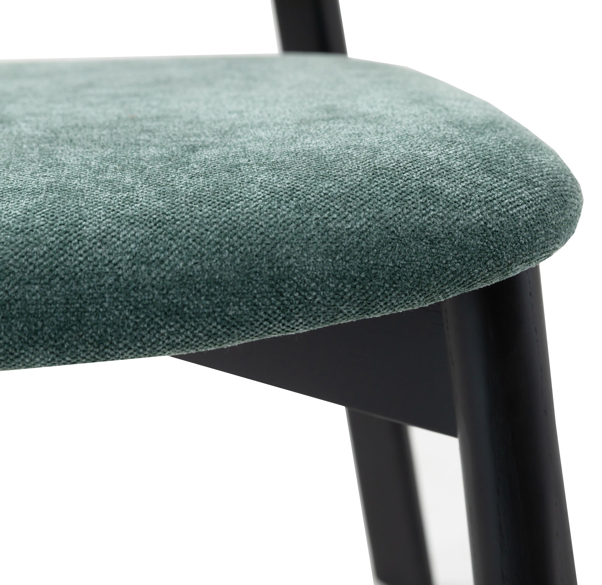 Krēsls Delis 79/48/59 cm tumši zaļs/melns - N1 Home