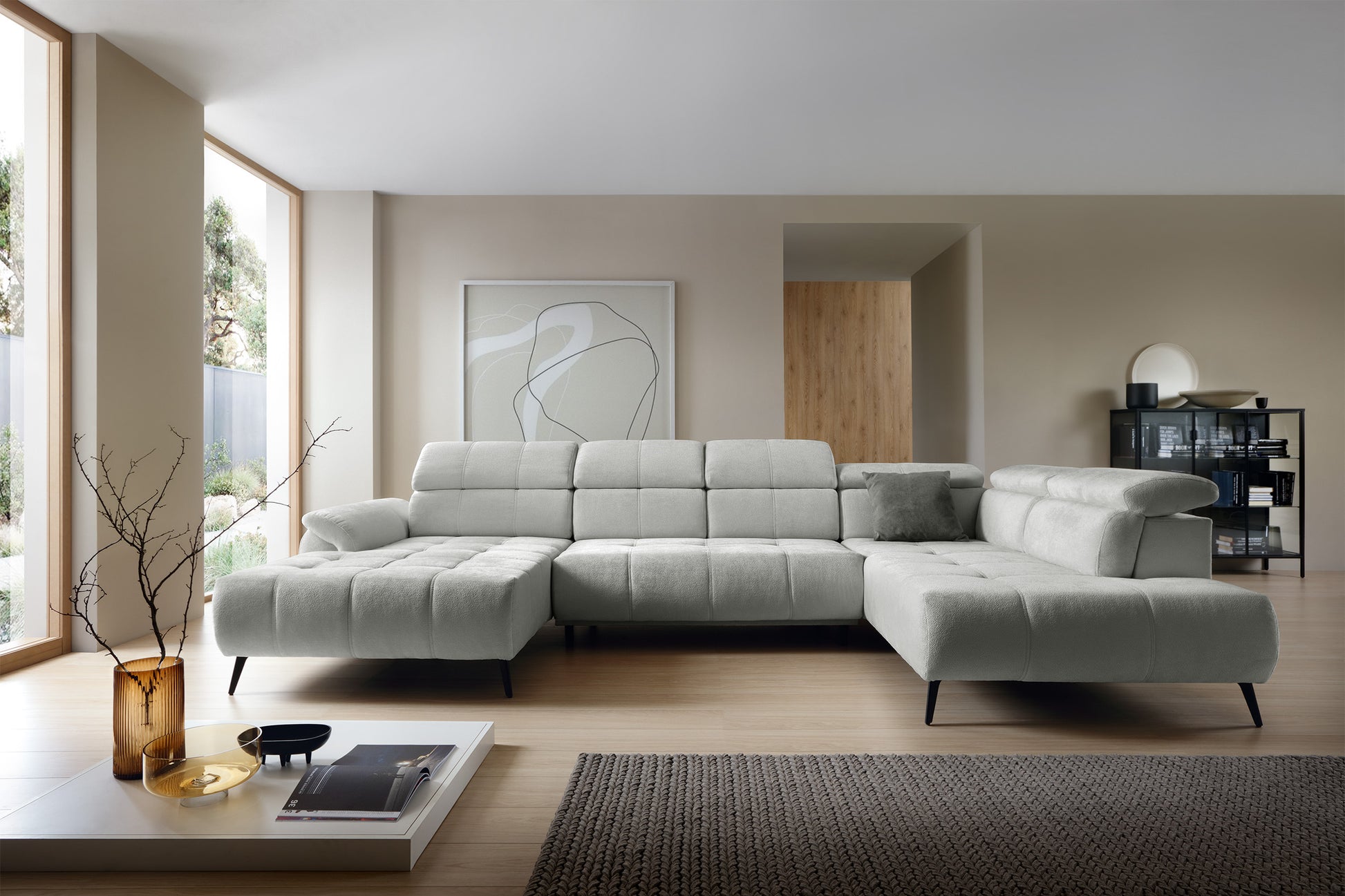 Dīvāns Matio U 98/375/208 cm Aphrodite 19 - N1 Home