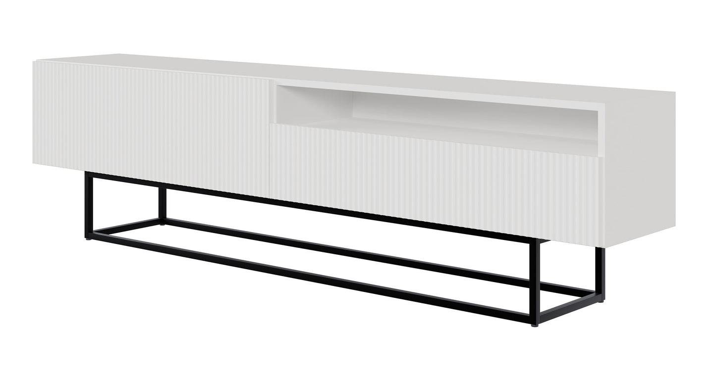 TV skapis Velda A 175/46/31 cm balts/melns