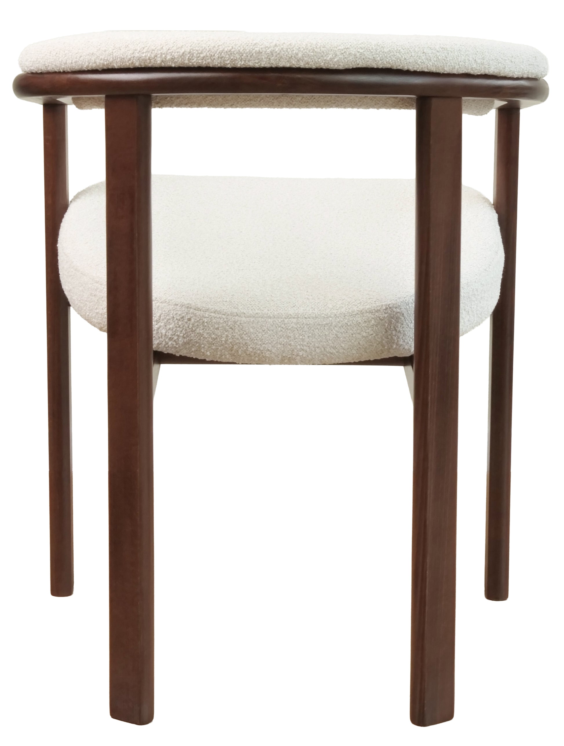 Krēsls Finis 73/56/55 cm gaišs valrieksts/gaiši bēšs buklē - N1 Home