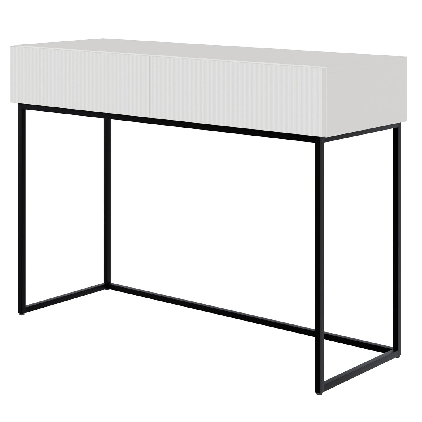 Konsole Velda 110/79/40 cm balts/melns