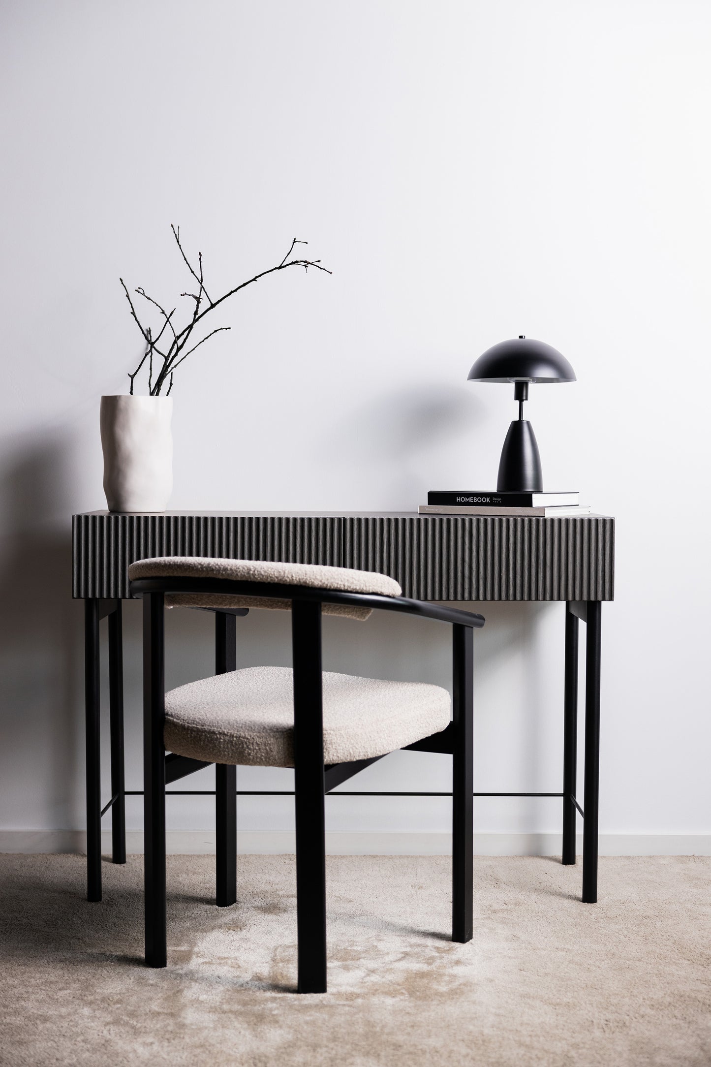 Krēsls Finis 73/56/55 cm gaiši valrieksta/gaiši pelēka buklē - N1 Home