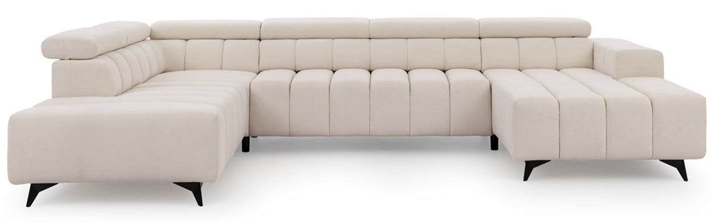 Dīvāns Roggus U 79/356/234 cm Sicuro 55 - N1 Home