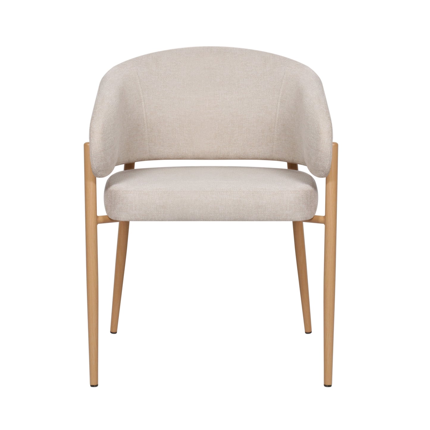 Krēsls Resil 57/82/58 cm bēšas pinuma/ozolkoka kājas