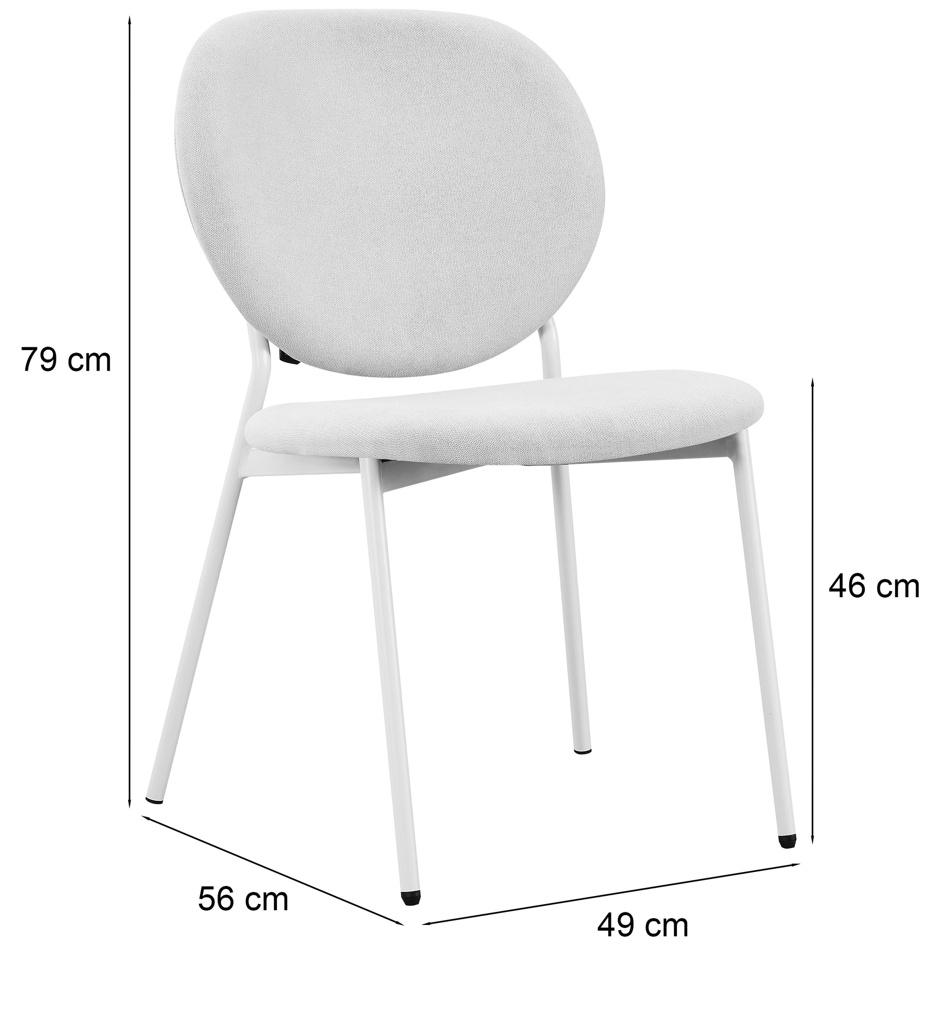 Krēsls Brokt 79/49/56 cm tumši brūns - N1 Home