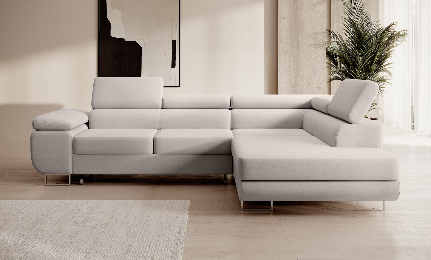 Dīvāns Steva 90/275/203 cm Castel 04 - N1 Home