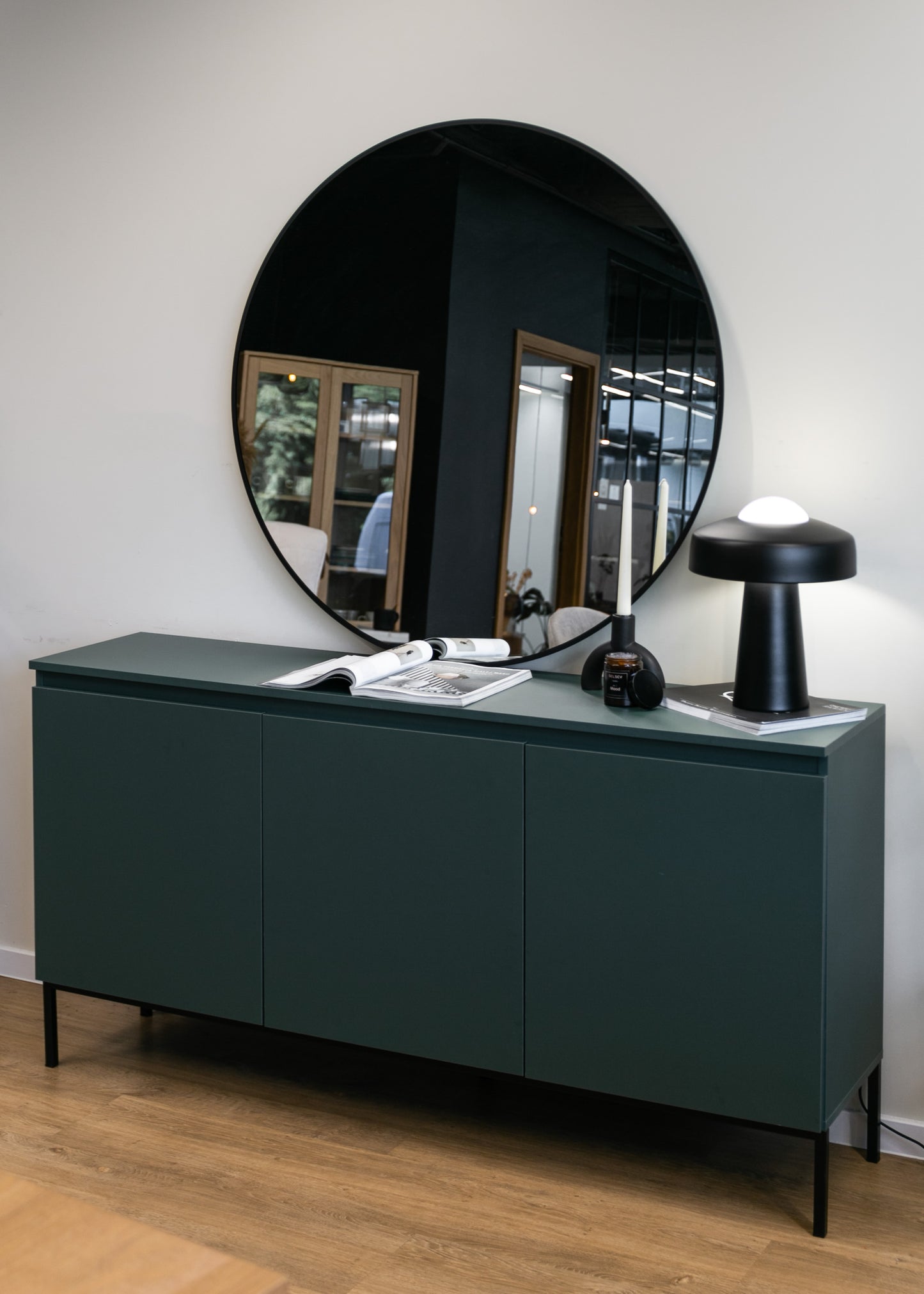 Kumode Bommo 150/77/35 cm tumši zaļs