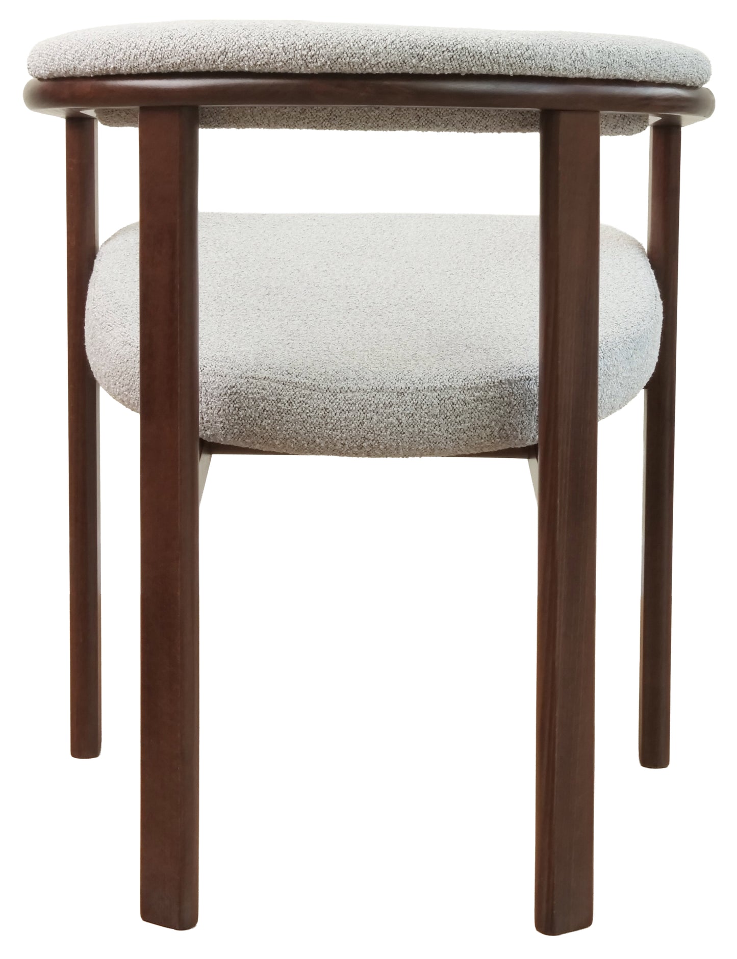 Krēsls Finis 73/56/55 cm gaiši valrieksta/gaiši pelēka buklē - N1 Home