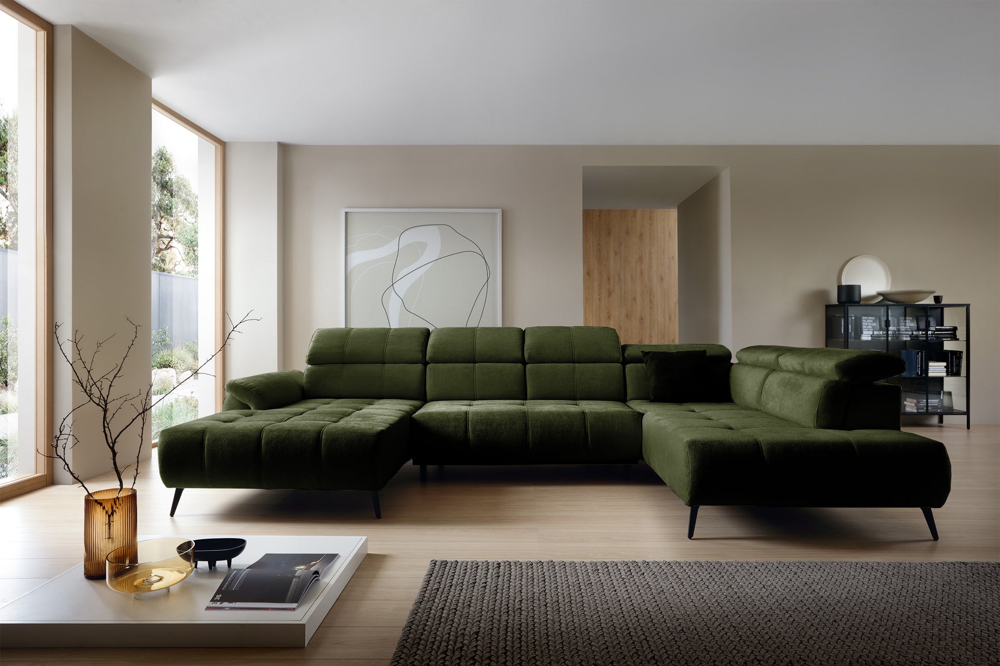 Dīvāns Matio U 98/375/208 cm Aphrodite 12 - N1 Home