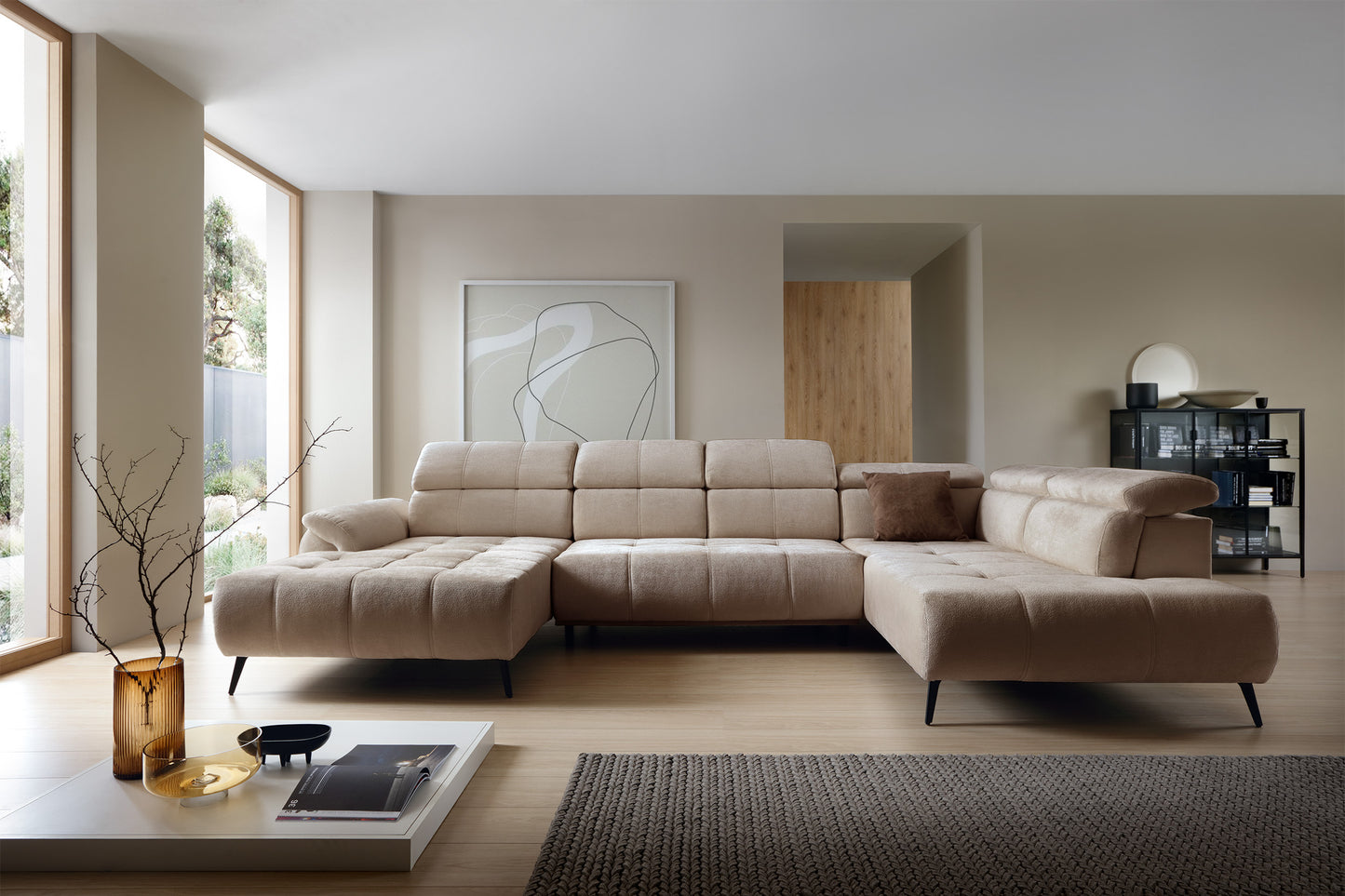 Dīvāns Matio U 98/375/208 cm Aphrodite 03 - N1 Home