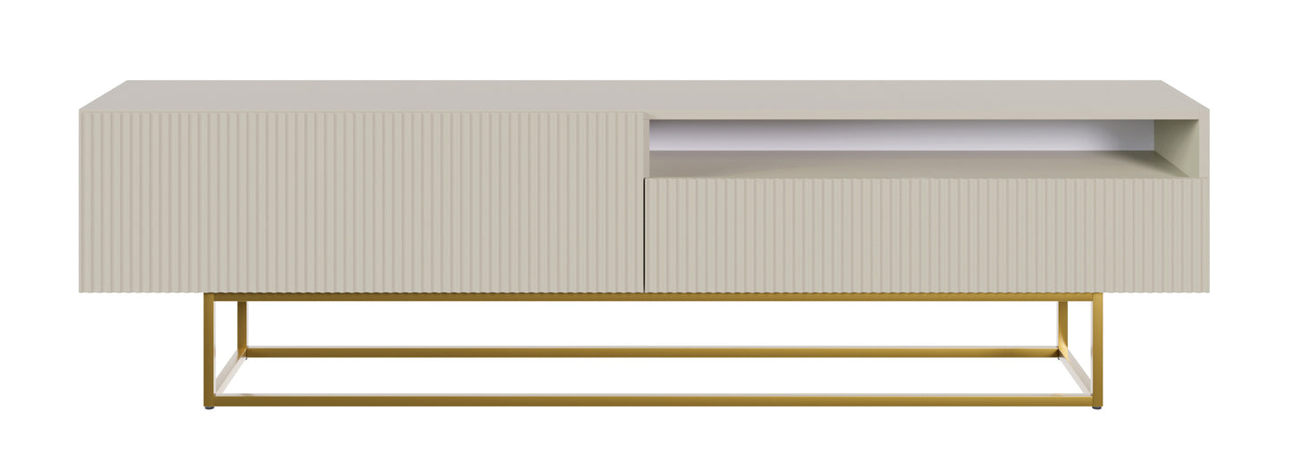 TV skapis Velda A 175/46/31 cm bēšs/zelts