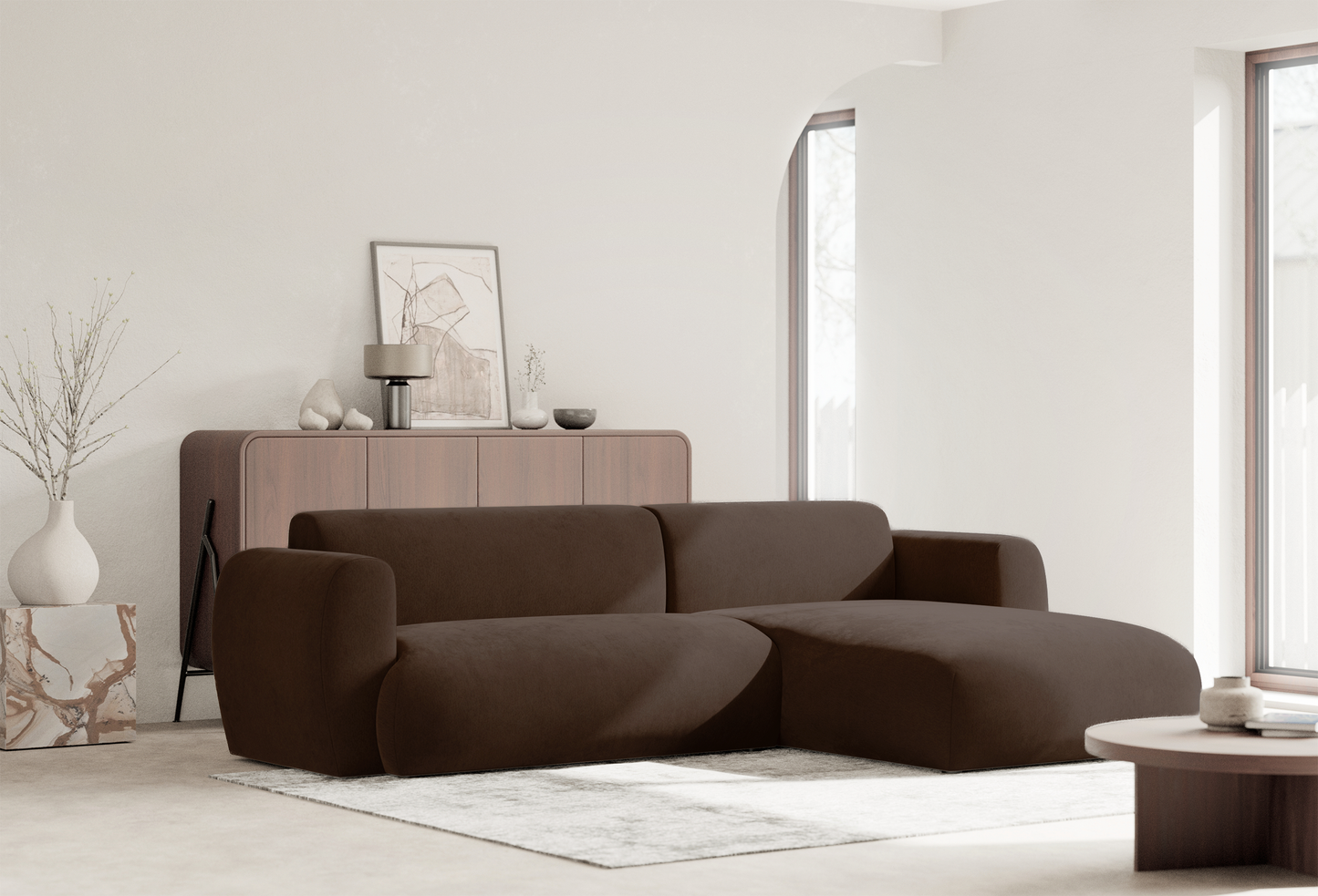 Dīvāns Emil 74/262/156 cm Misterio 28