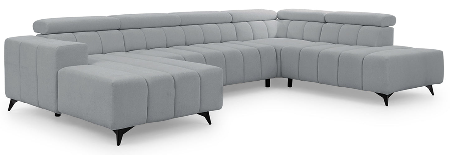 Dīvāns Roggus U 79/356/234 cm Sicuro 70 - N1 Home