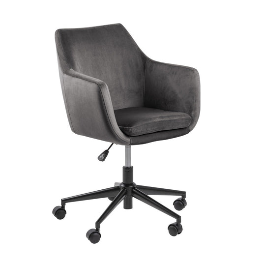 Biroja krēsls ar regulējamu augstumu Loka 91/58/58 cm pelēks - N1 Home