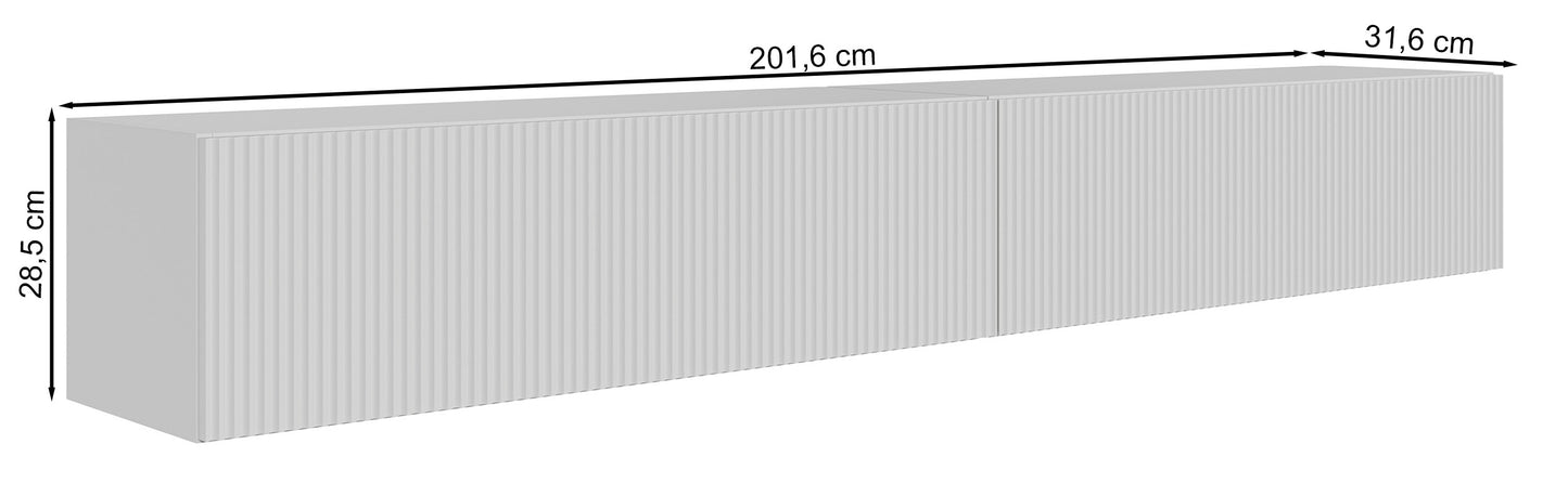 TV skapis Velda 201/28/31 cm melns