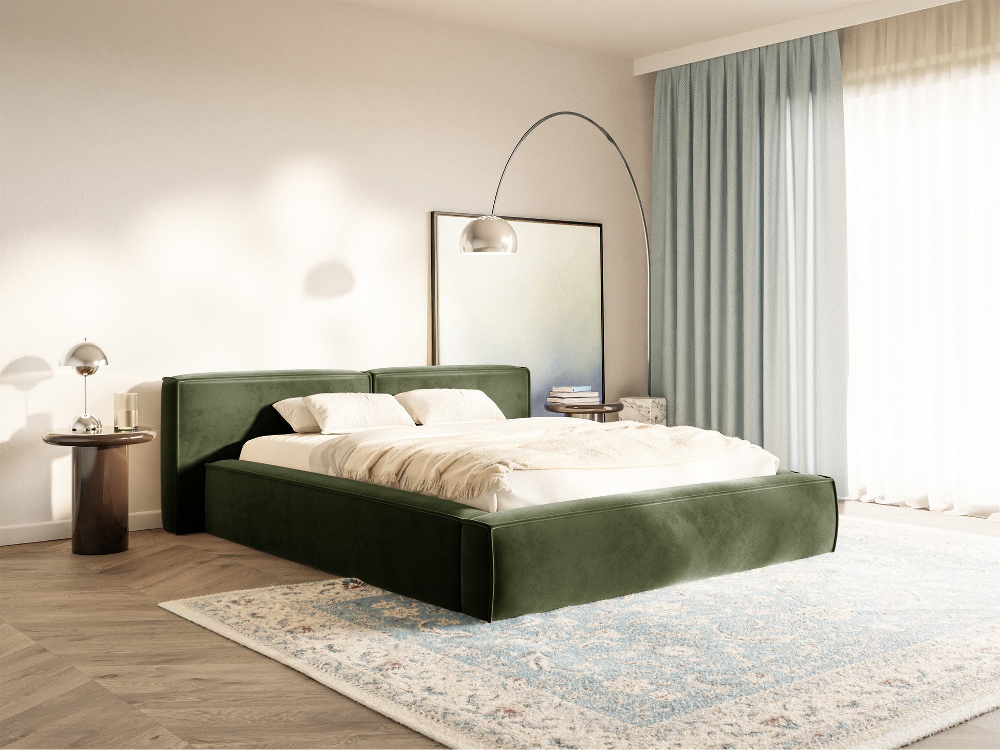 Gulta Tilas low 140/160/180/200x200 cm Bluvel 77 - N1 Home