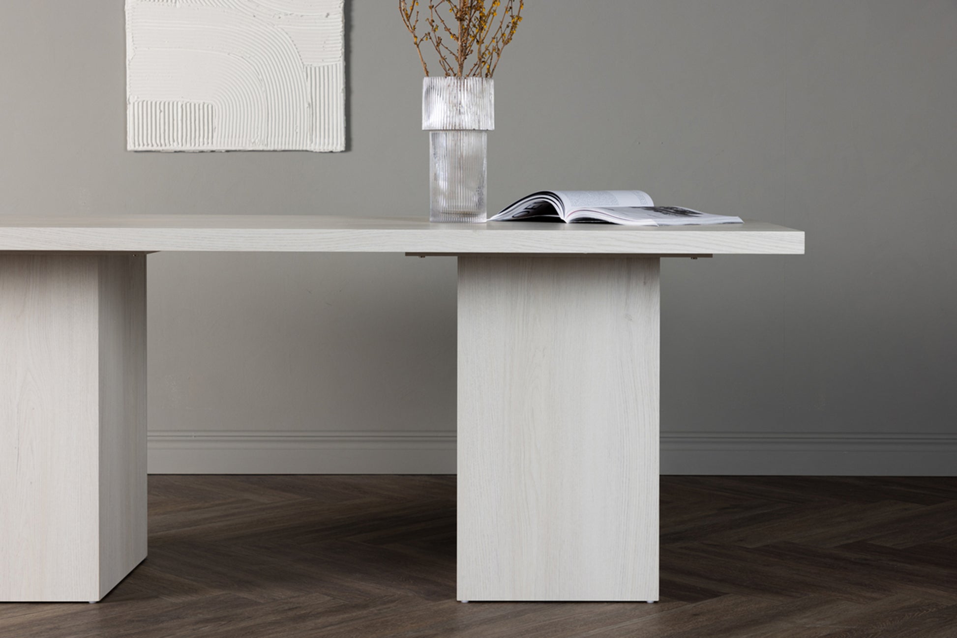 Galds Olgina 75/200/71 cm bēšs ozols - N1 Home