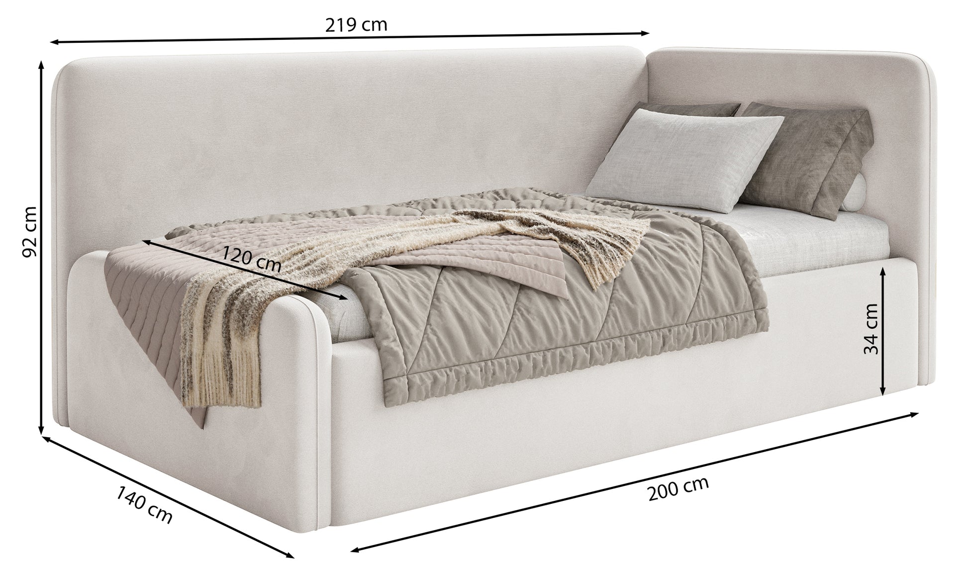 Gulta Fanko 219/92/140 cm Piano 05 - N1 Home