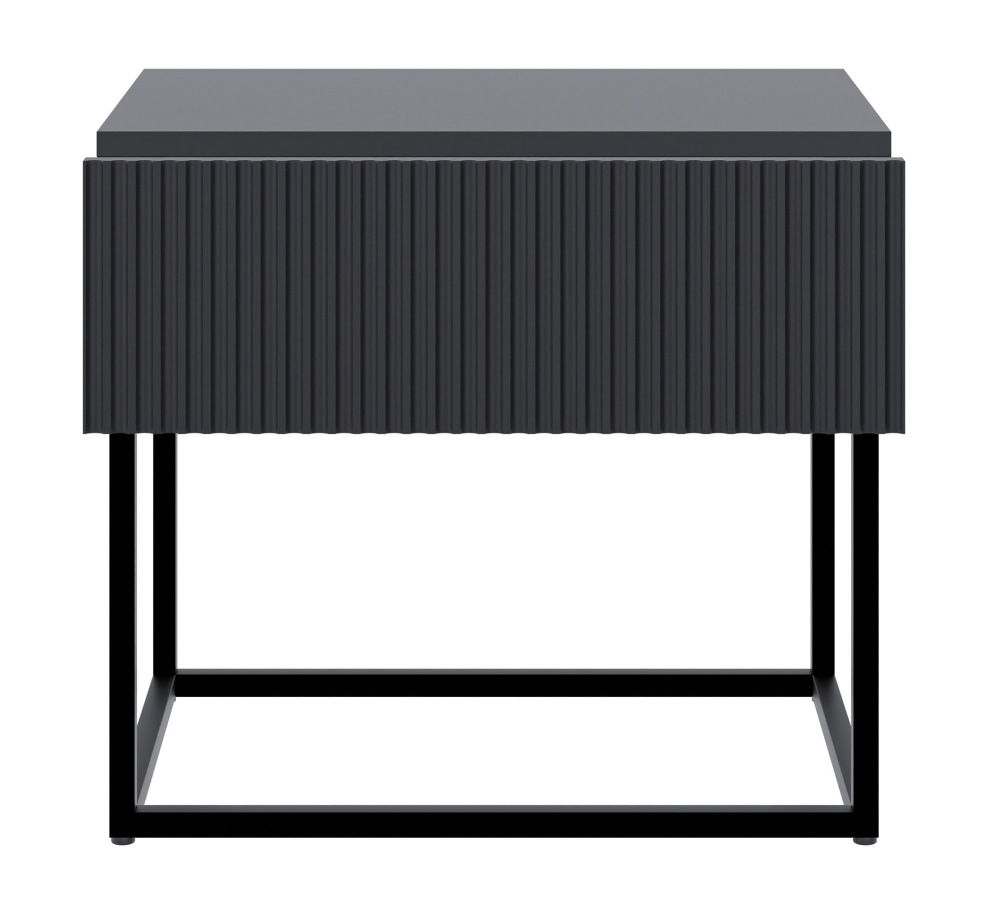 Naktsskapis Velda 50/44/35 cm melns/melns - N1 Home