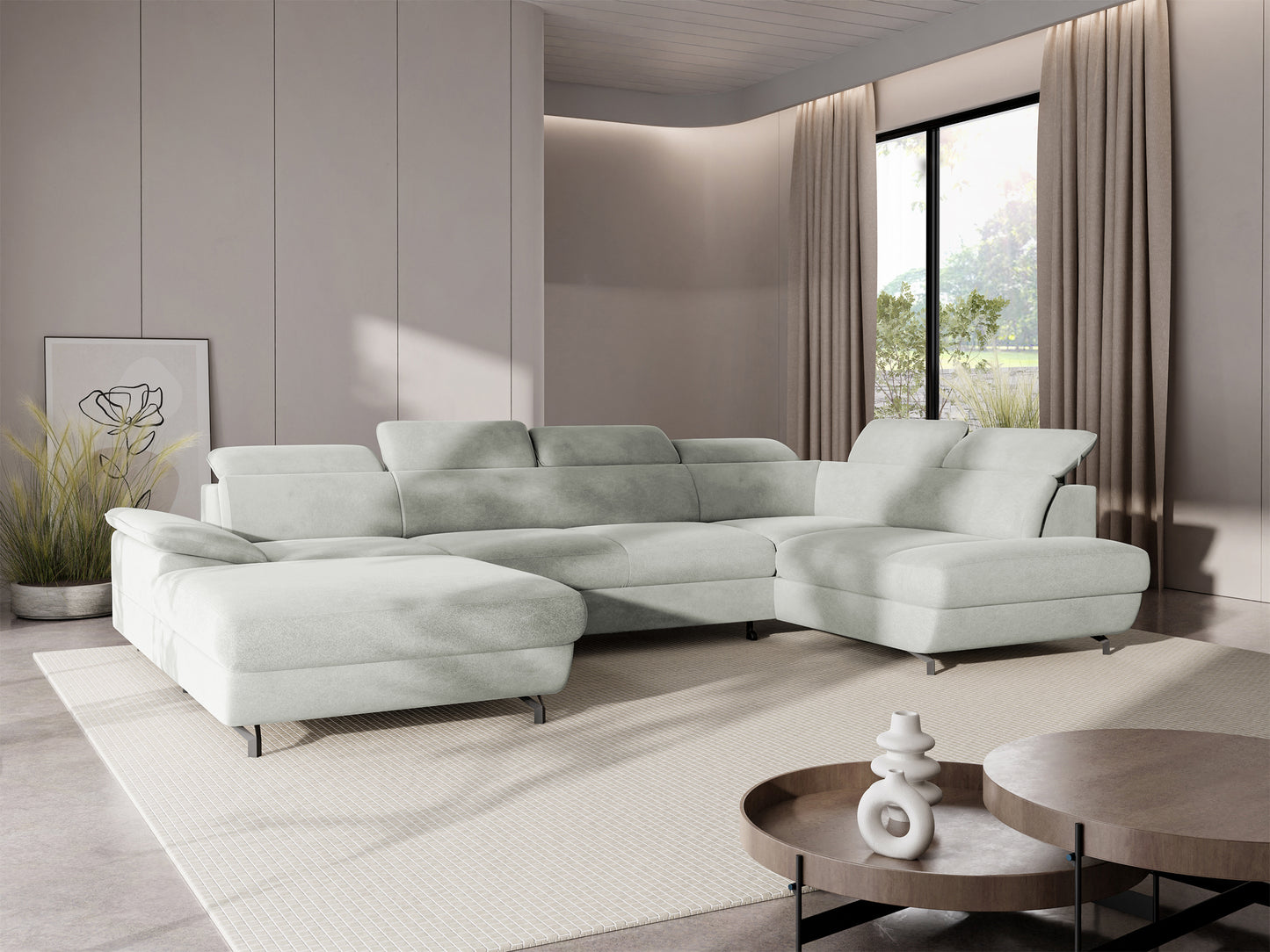 Dīvāns Lamigo U 80/333/203 cm Castel 80