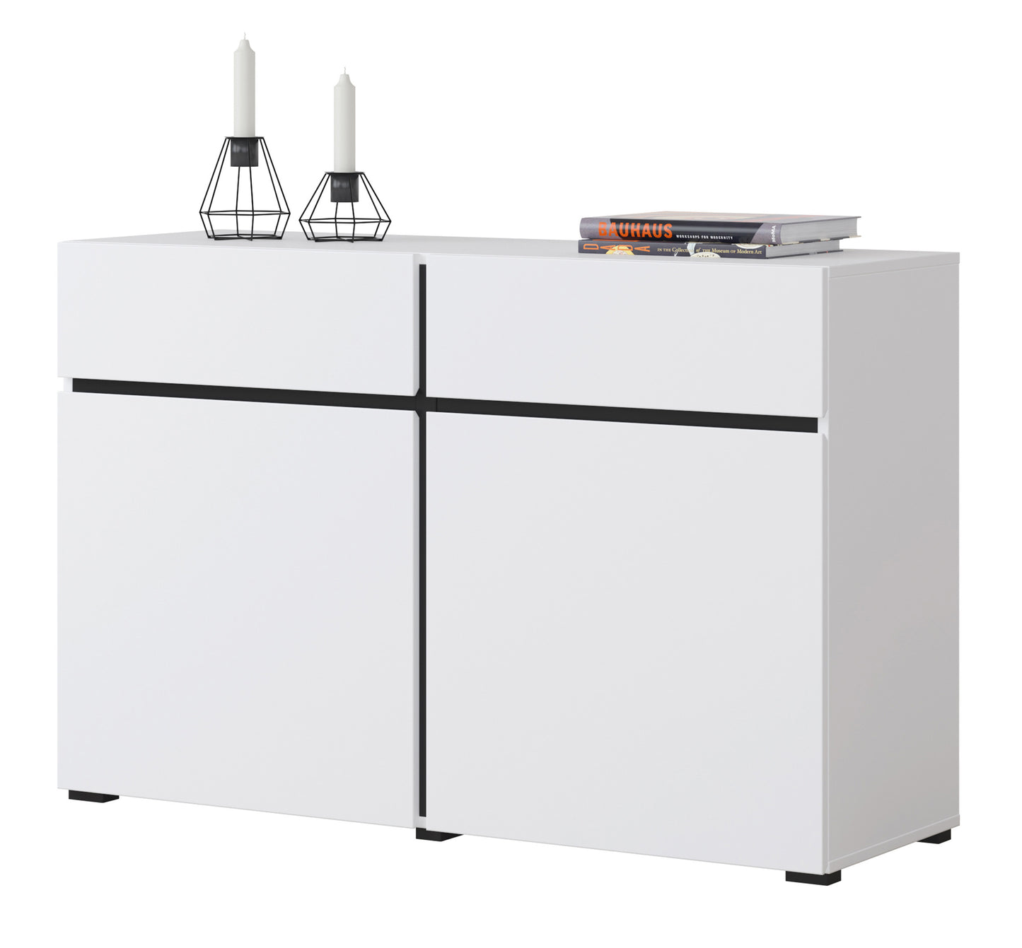 Kumode Kruzat 119/78/40 cm balts