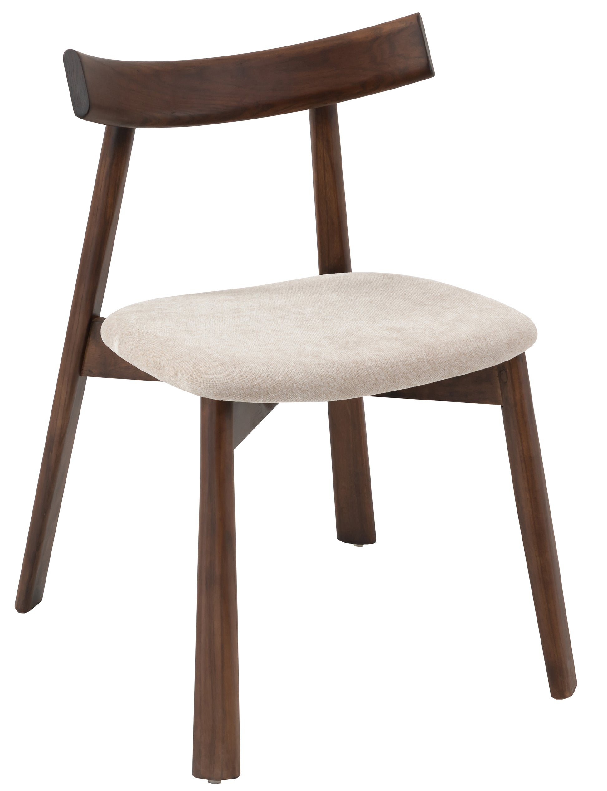 Krēsls Delis 79/48/59 cm rieksts/bēšs - N1 Home