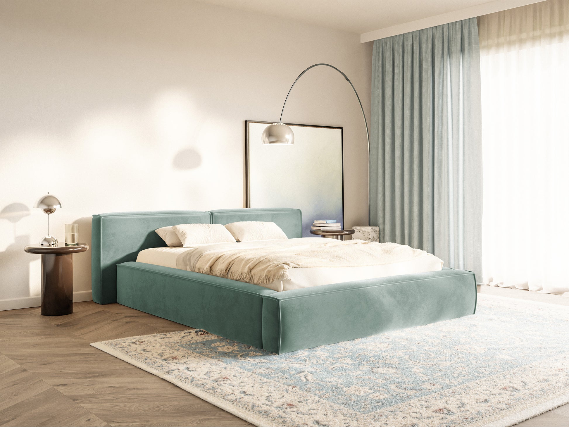 Gulta Tilas low 140/160/180/200x200 cm Bluvel 74 - N1 Home