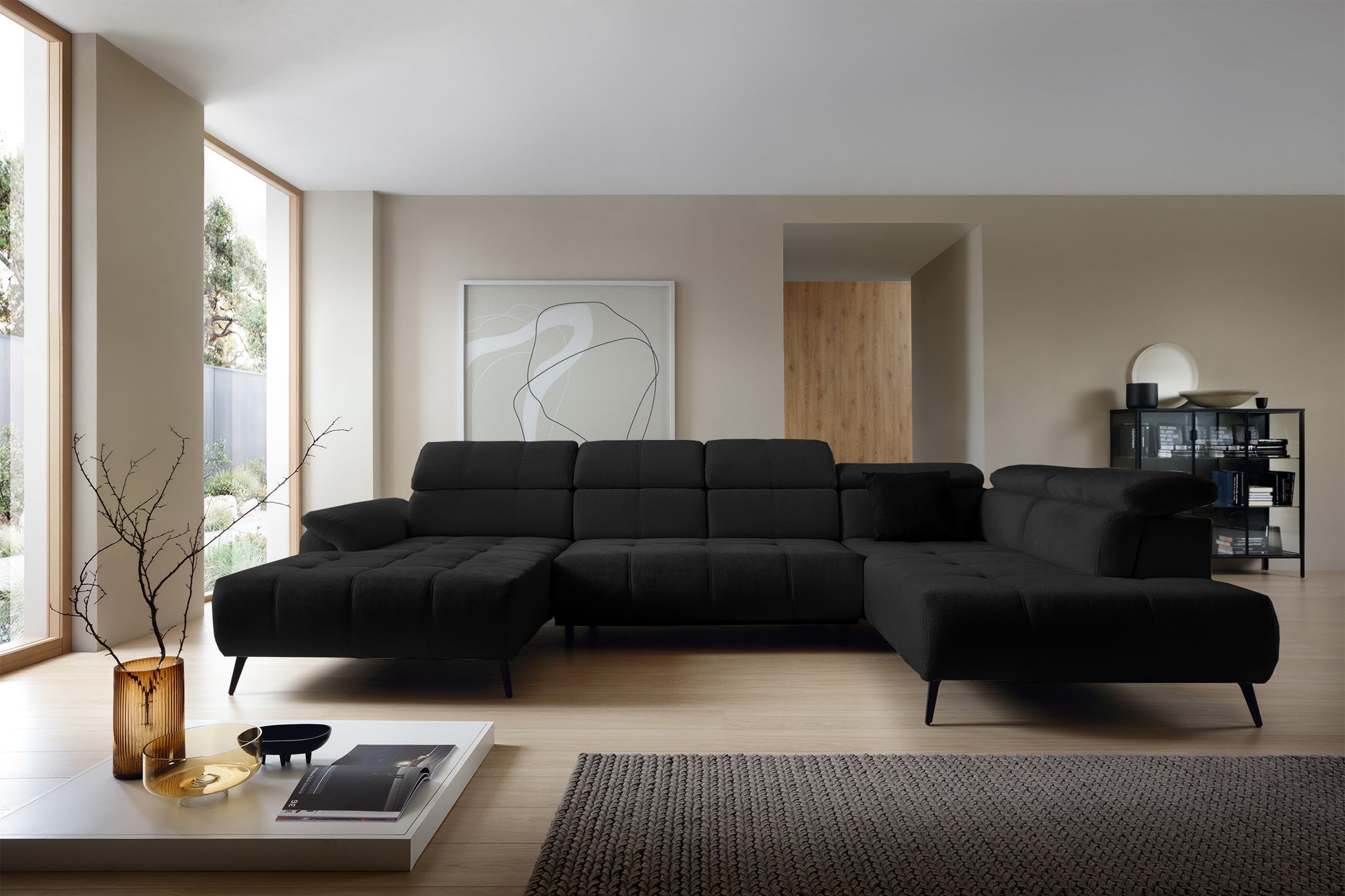 Dīvāns Matio U 98/375/208 cm Aphrodite 23 - N1 Home