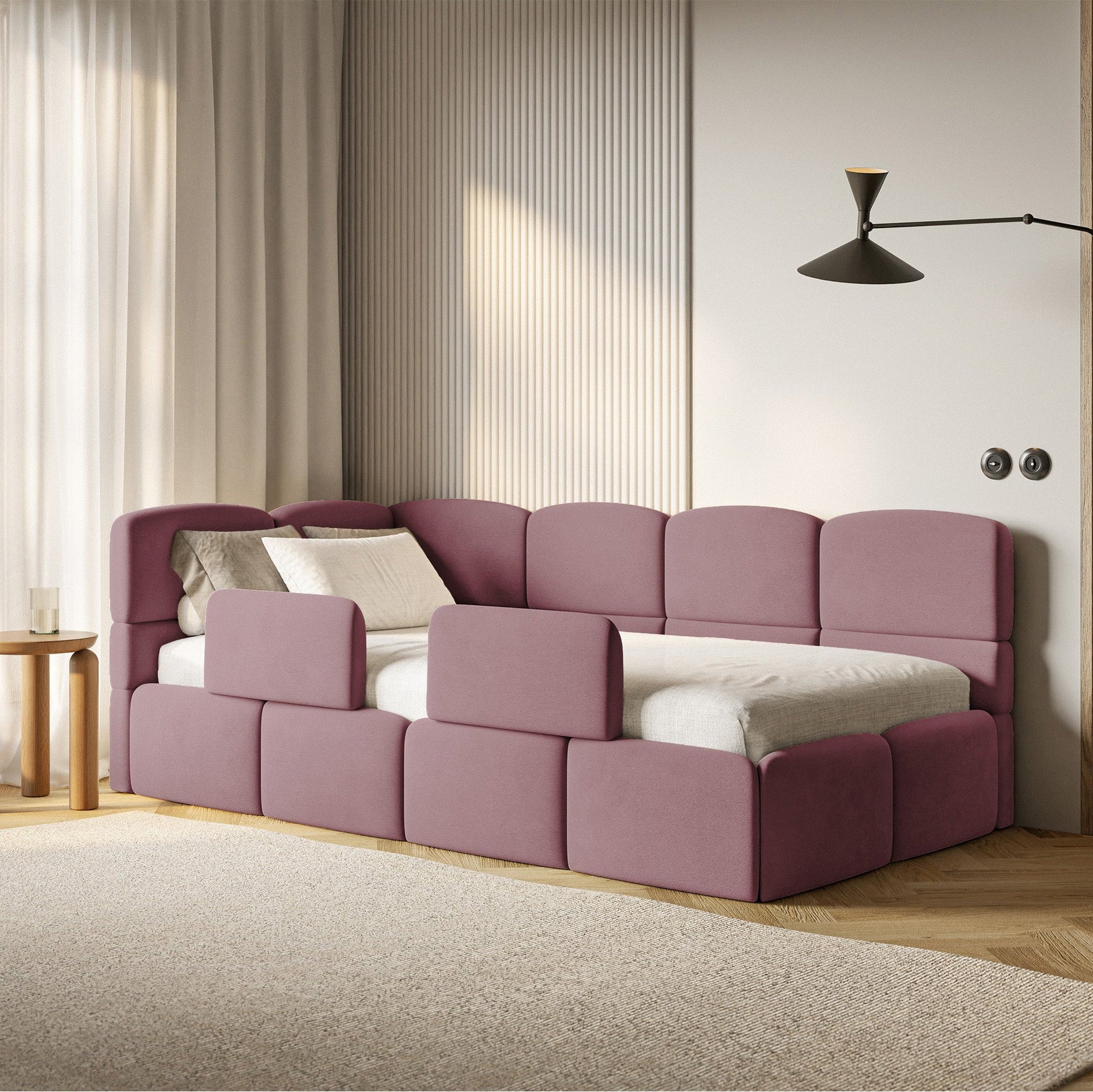 Gulra ar matraci Clod 220/88/110 cm Piano 20 - N1 Home