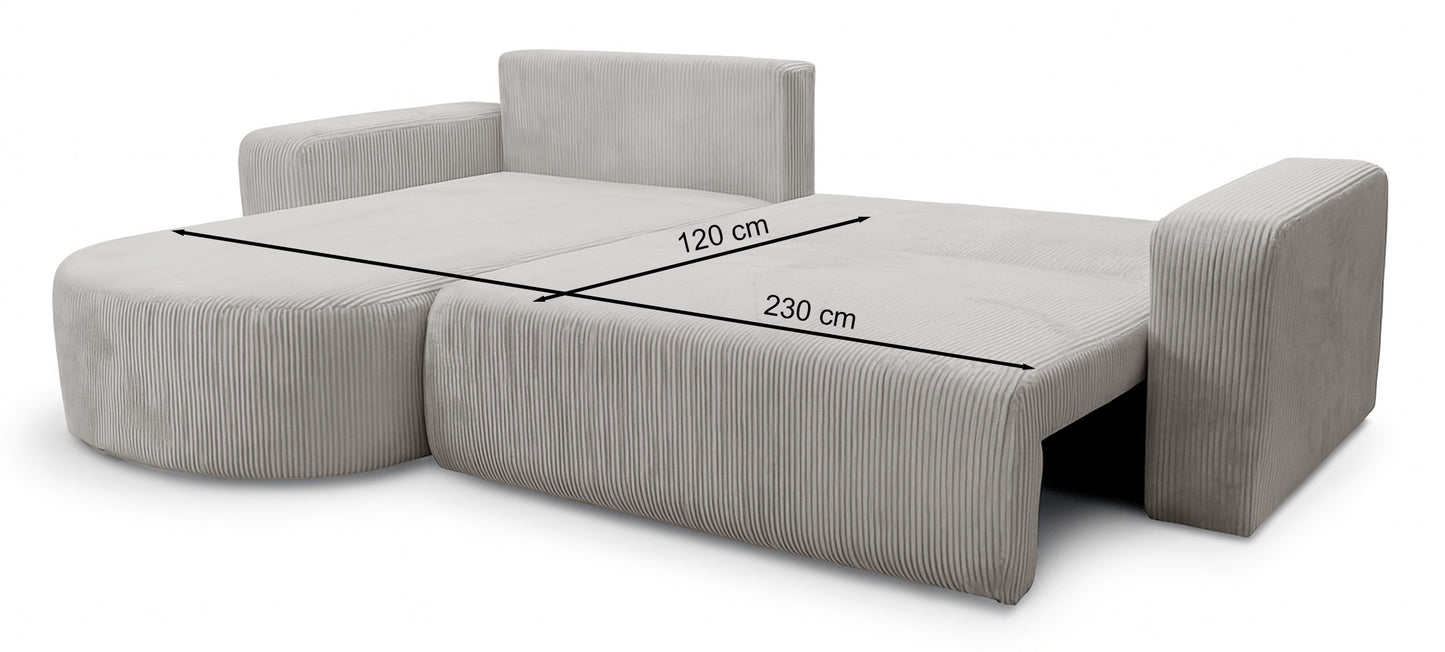 Dīvāns Teos 85/275/170 cm Poso 115 - N1 Home