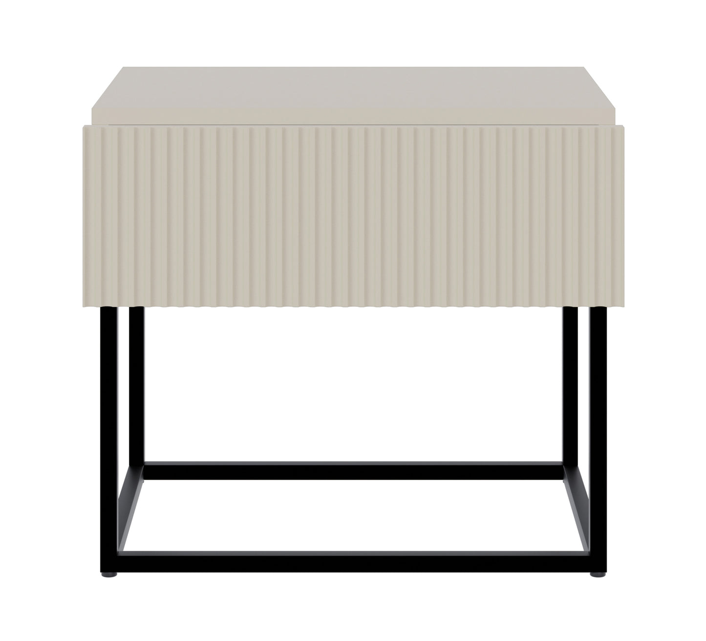 Naktsskapis Velda 50/44/35 cm bēšs/melns - N1 Home