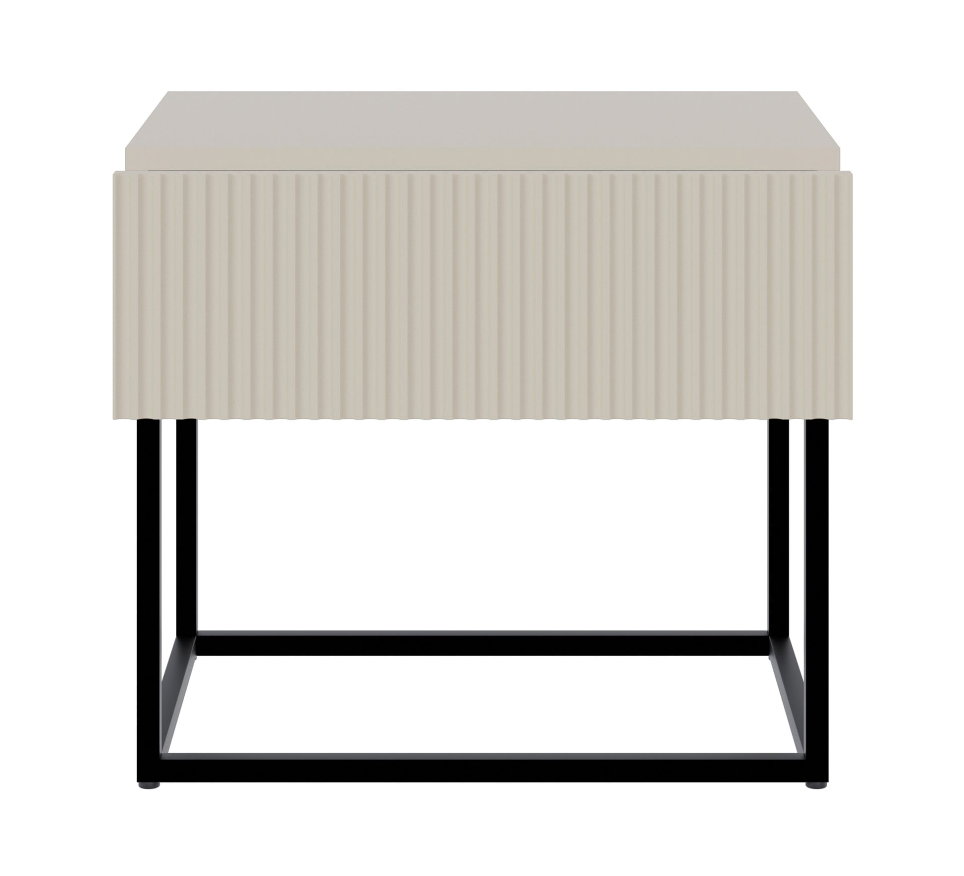 Naktsskapis Velda 50/44/35 cm bēšs/melns - N1 Home