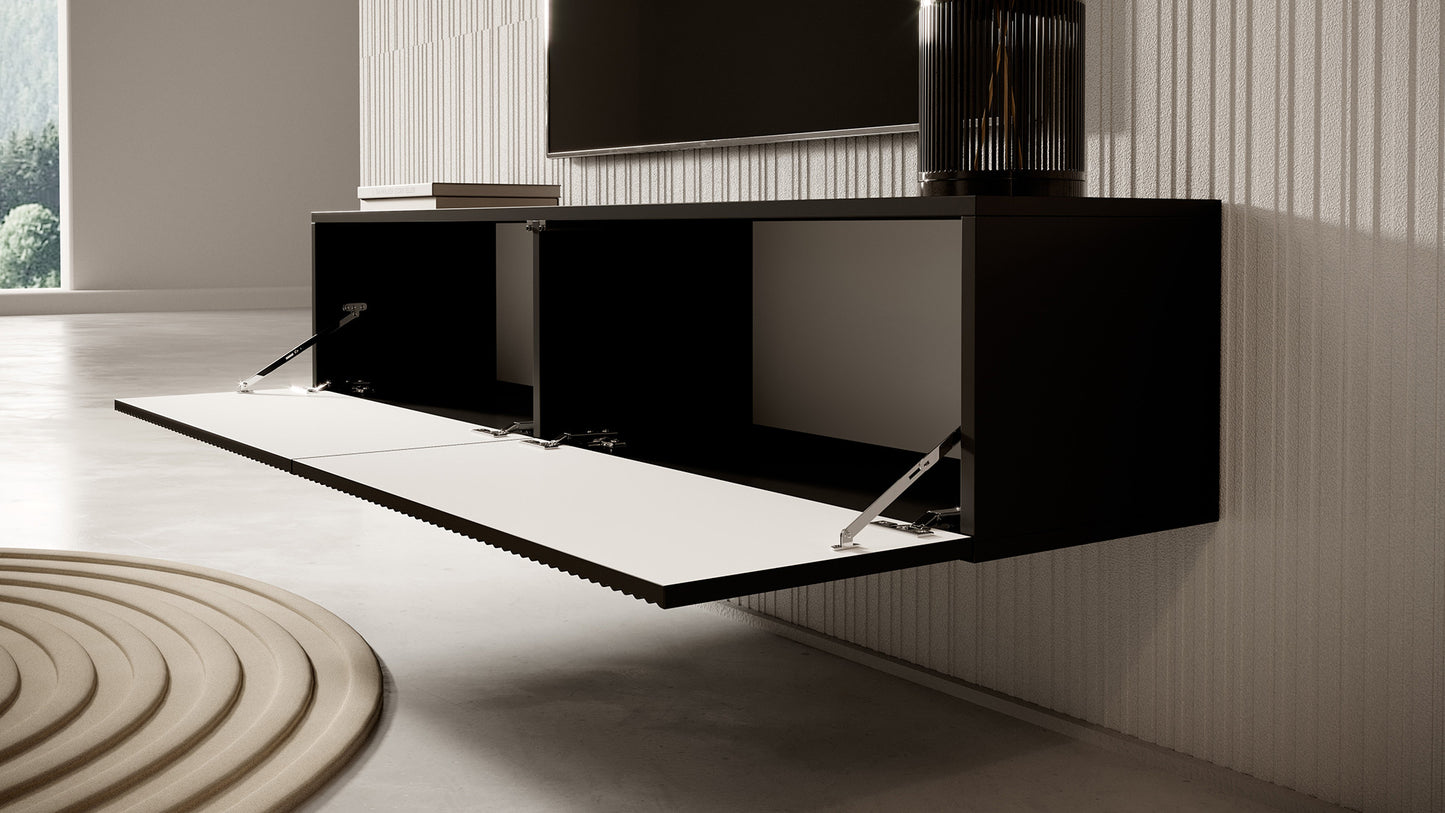 TV skapis Velda 140/28/31 cm melns