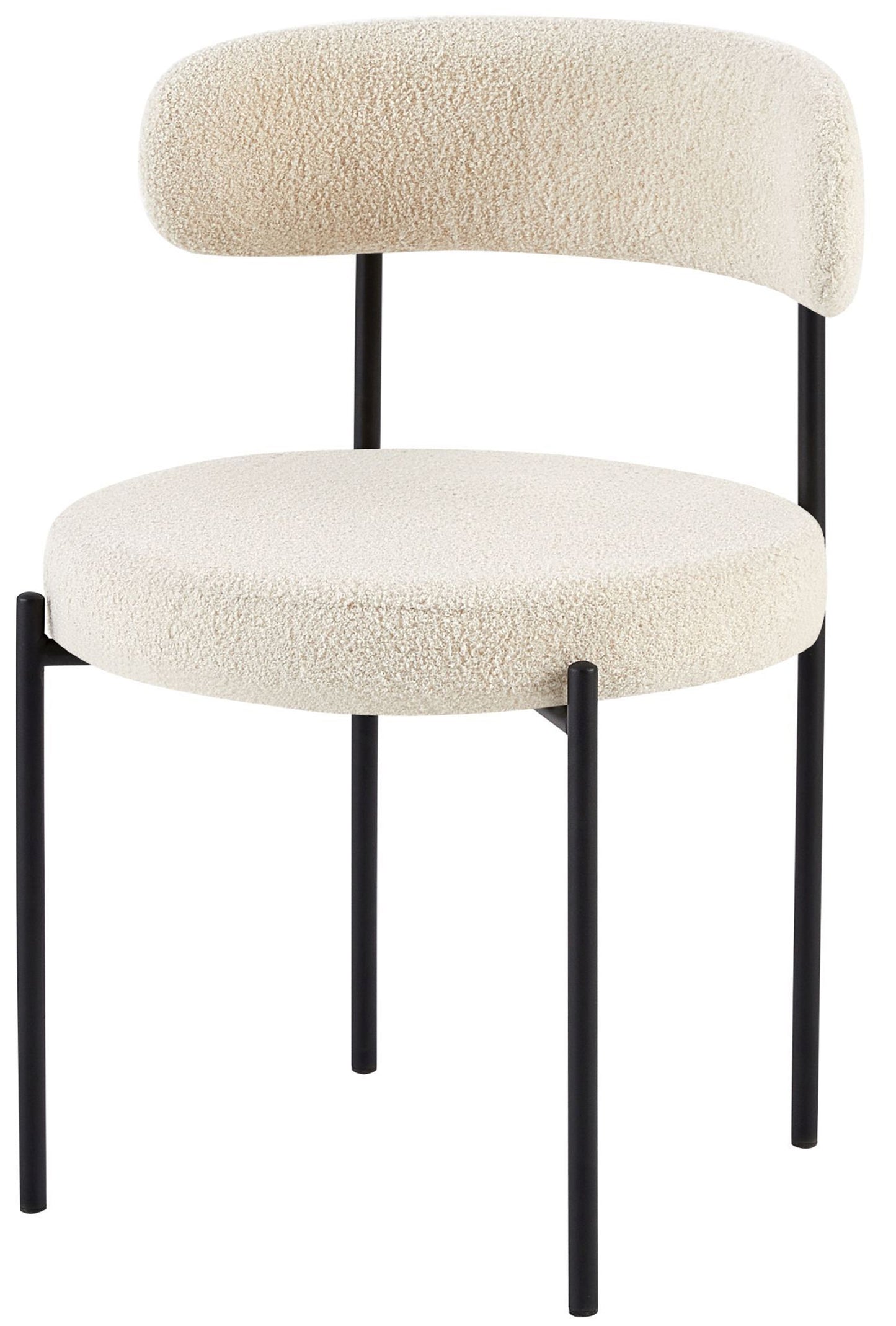 Krēsls Femisa 77/50/55 cm gaiši bēšs bukle - N1 Home