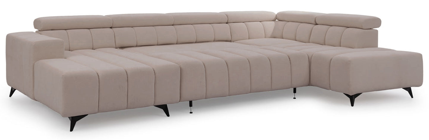 Dīvāns Roggus U 79/356/234 cm Sicuro 50 - N1 Home