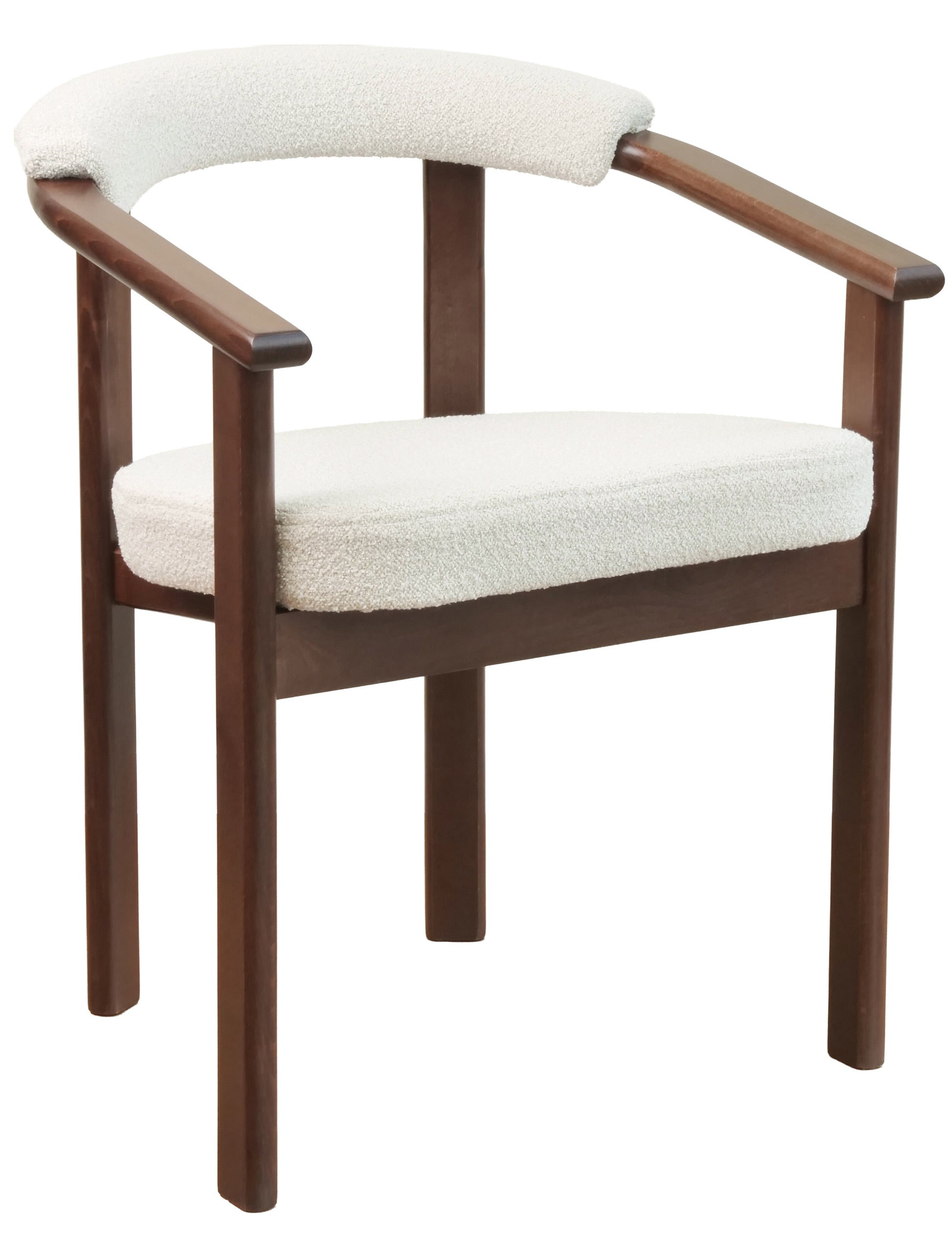 Krēsls Finis 73/56/55 cm gaišs valrieksts/gaiši bēšs buklē - N1 Home