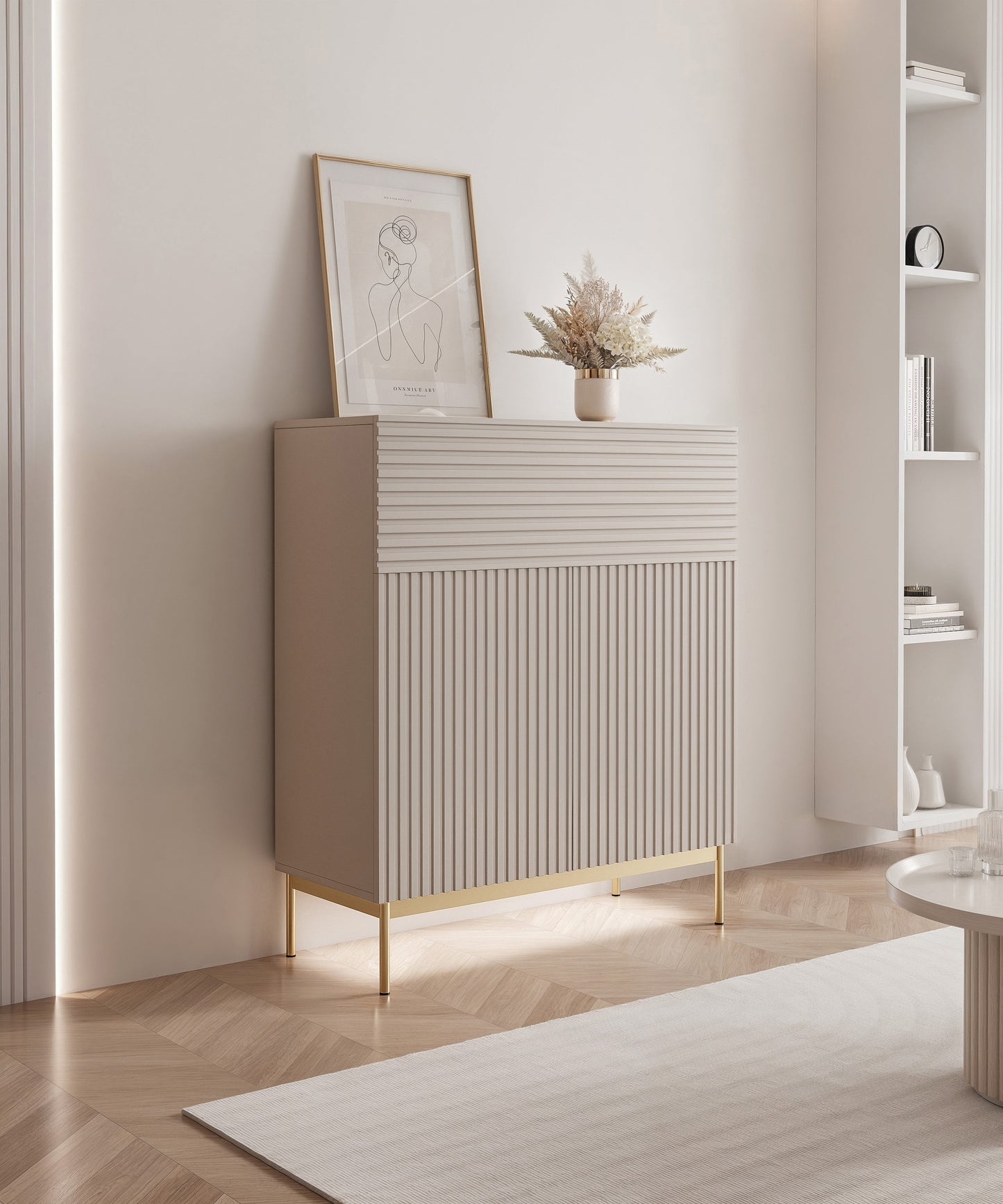 Kumode Linas 105/91/35 cm kašmirs