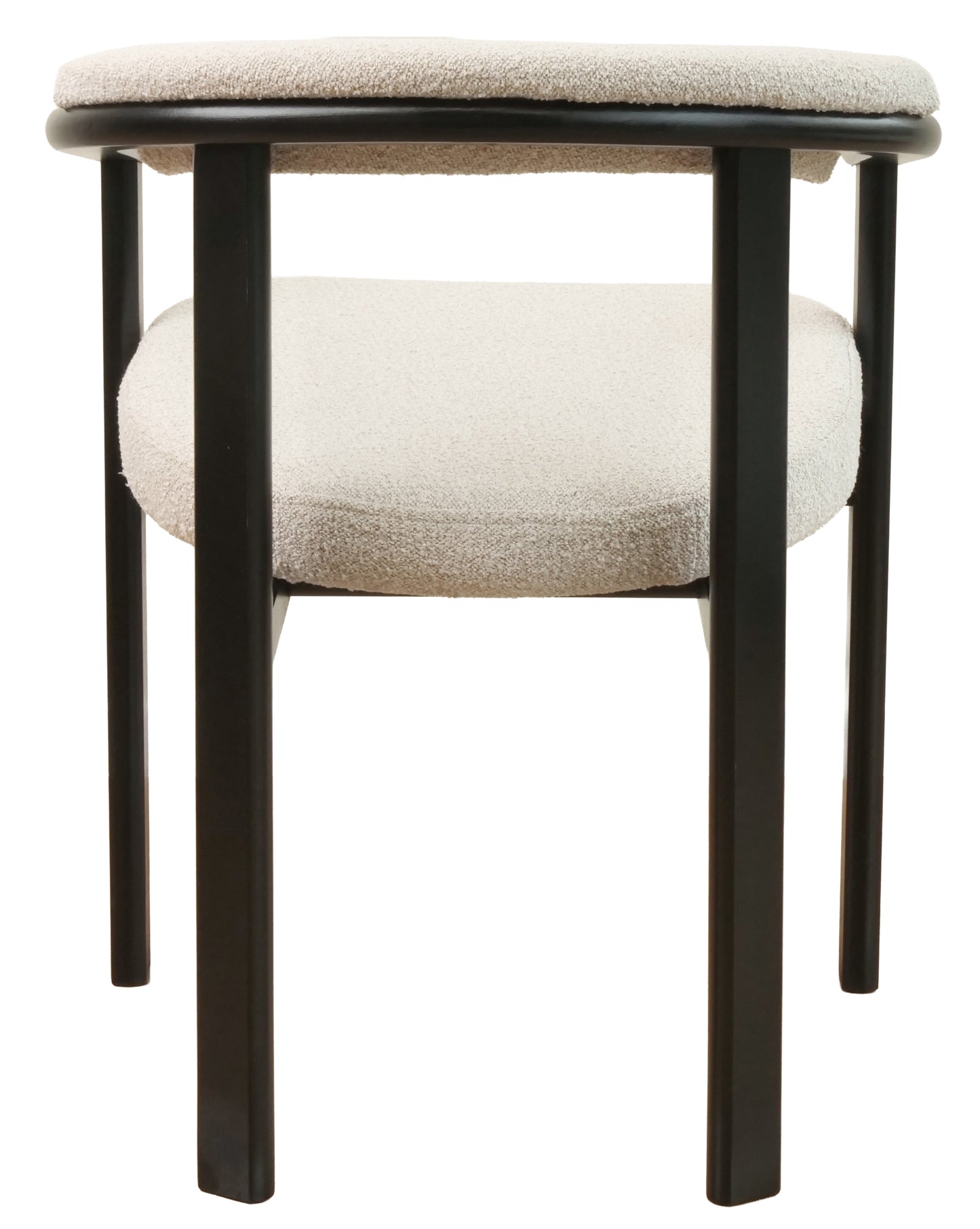 Krēsls Finis 73/56/55 cm melns/bēšs buklē - N1 Home